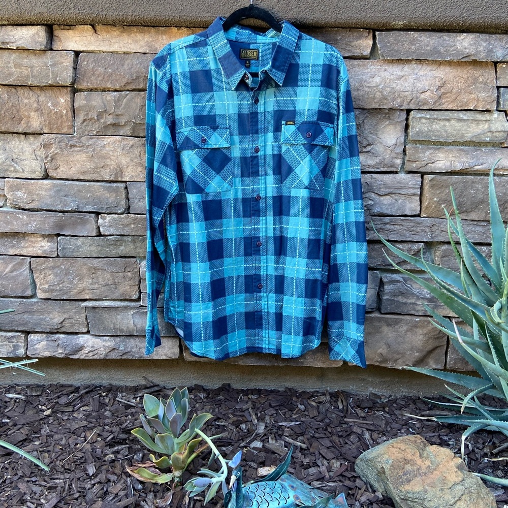 NWOT Men’s LOSER MACHINE Plaid Flannel